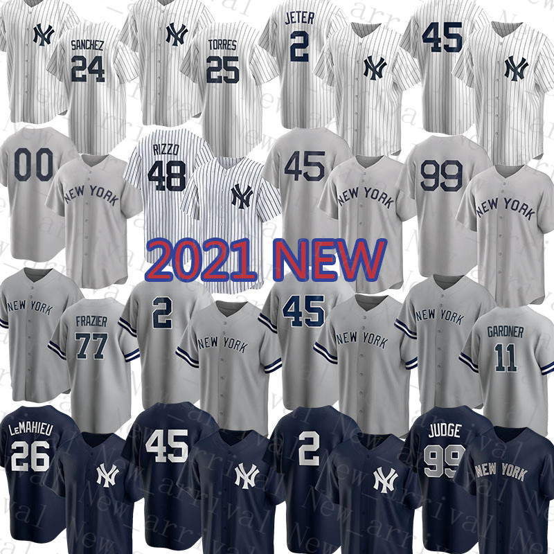 

48 Anthony Rizzo New Mens York Yankees 99 Aaron Judge Baseball Jersey 2 Derek Jeter 45 Gerrit Cole 26 DJ LeMahieu 25 Gleyber Torres 23 Don Mattingly 52 CC Sabathia, Women(size:s-xxl)yangji