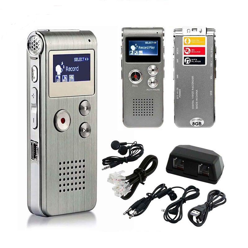 

Digital Voice Recorder Mini Audio Record 8GB Sound Dictaphone Portable MP3 Player For Windows 2000/XP/Vista/7