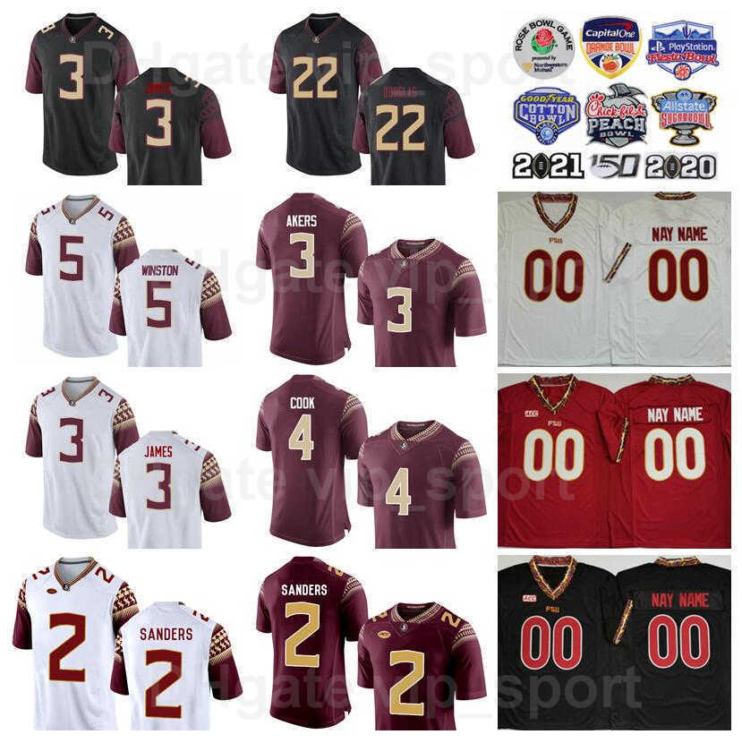 

NCAA College Football 3 Cam Akers Jersey Men Florida State Seminoles 2 Deion Sanders 5 Jameis Winston Derwin James 4 Dalvin Cook 11 Nyqwan, Red