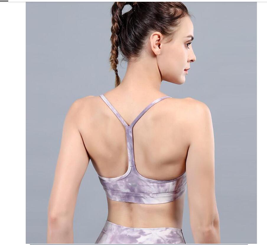 

New Women's Sports Bra Light Sensation Fret Yoga Bra Push-ups Running Sports Bra Underwear Fitness Sports Top(0010