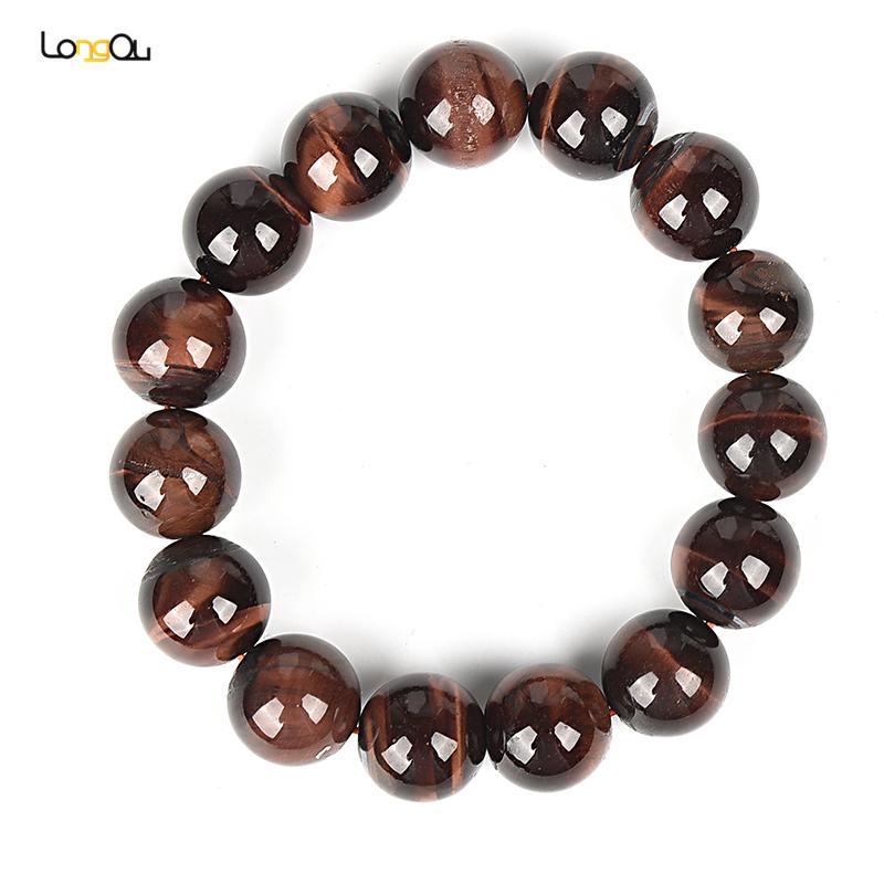 

Beaded, Strands Fashion Natural Red Round Tiger Eye Bracelet, Noble And Mysterious Symbol, Black