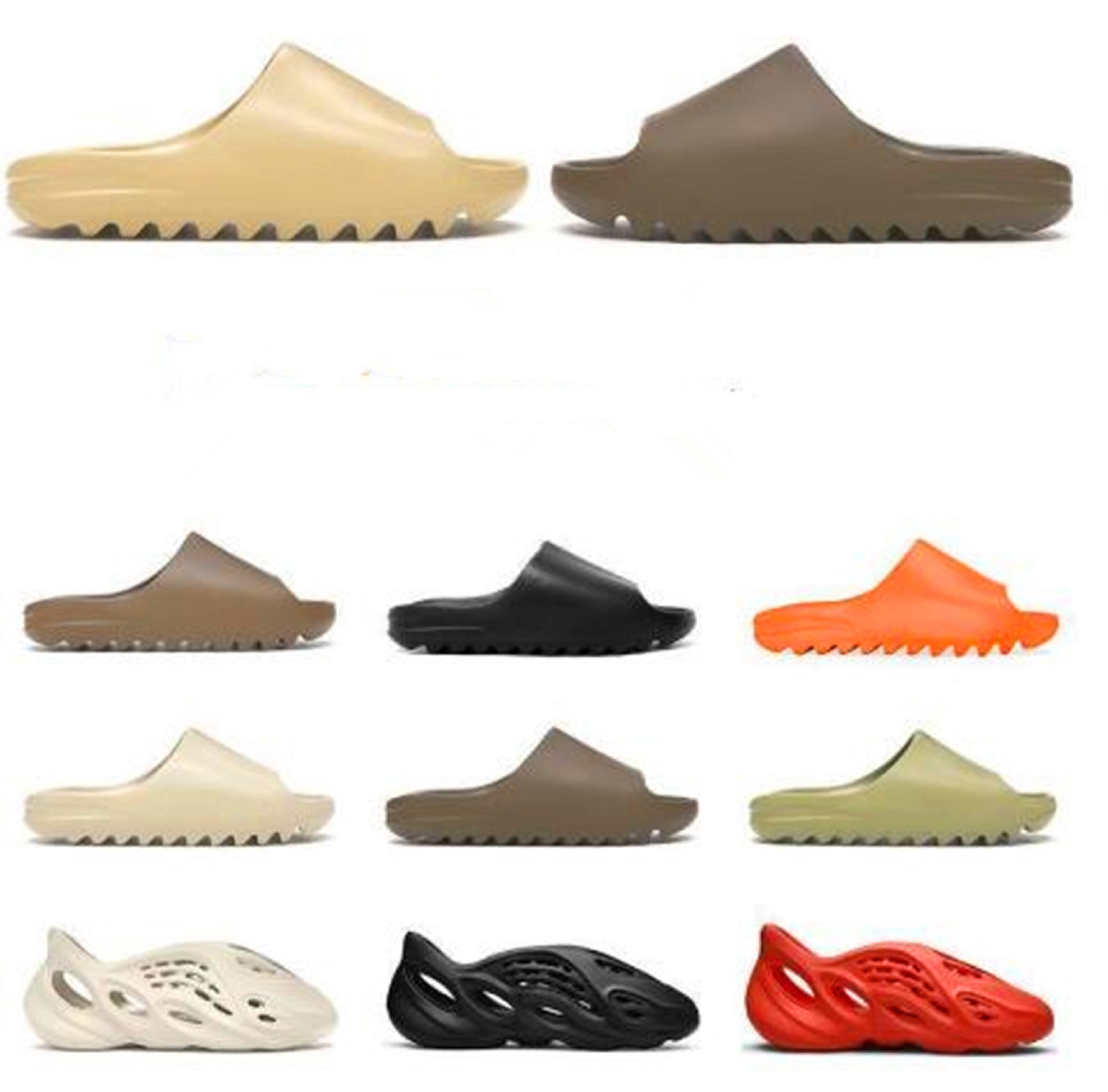 

2021 Slippers Kany Slide Men Women Bone Triple Black Soot Core Desert Sand Tan Earth Brown Resin Ararat Mens Outdoor San rBx YEEZIES YEZZIES, 15
