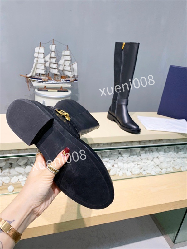 

2021 Women Ankle long Boots Fashion Lace up 35-41 Platform Leather Martin Boot Top Designer Ladies Letter Print winter overknee booties shoes rx211018, 01