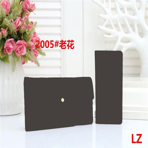 

1-2 Men's and women's Long Wallet, 5brownletter