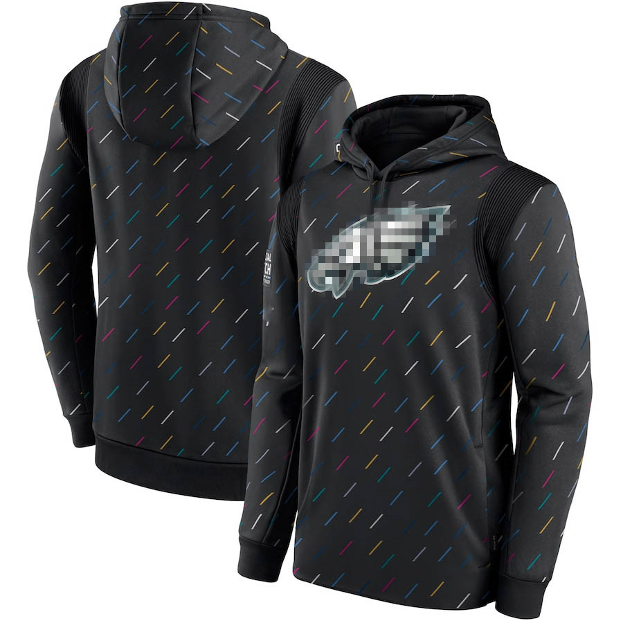

PhiladelphiaEaglesMEN WOMEN Sweatshirts Crucial Catch Therma Pullover Hoodie Charcoal, Black