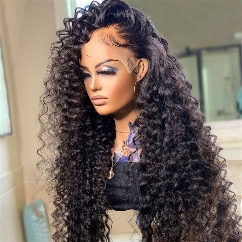 

13x6 Water Lace Front Brazilian s For Human Hair Women 30 Inch 13x4 Hd Transparent Deep Wave Frontal Wig, 13x6 hd lace wig