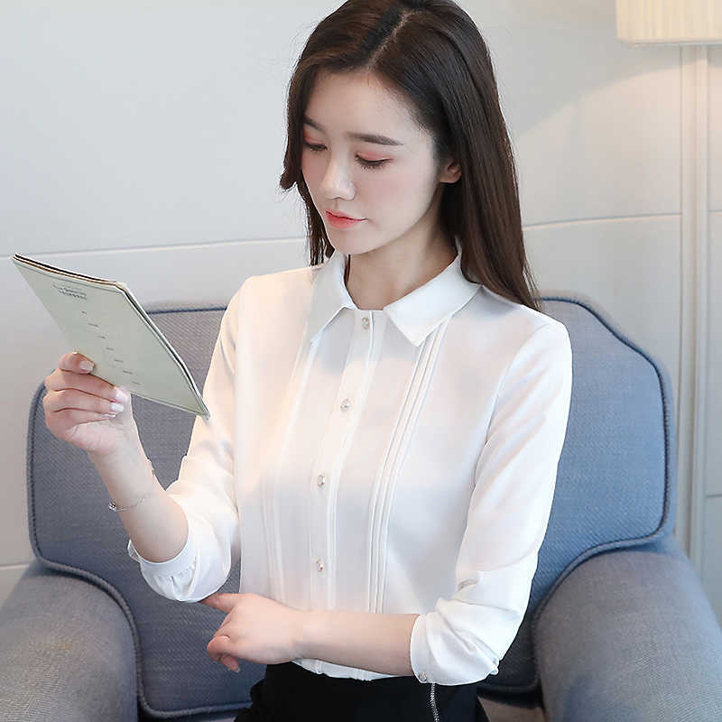 

Korean Silk Women Shirts Woman Satin Blouse Long Sleeve Shirt Office Lady Blouses Tops Plus Size White 210604, Pink