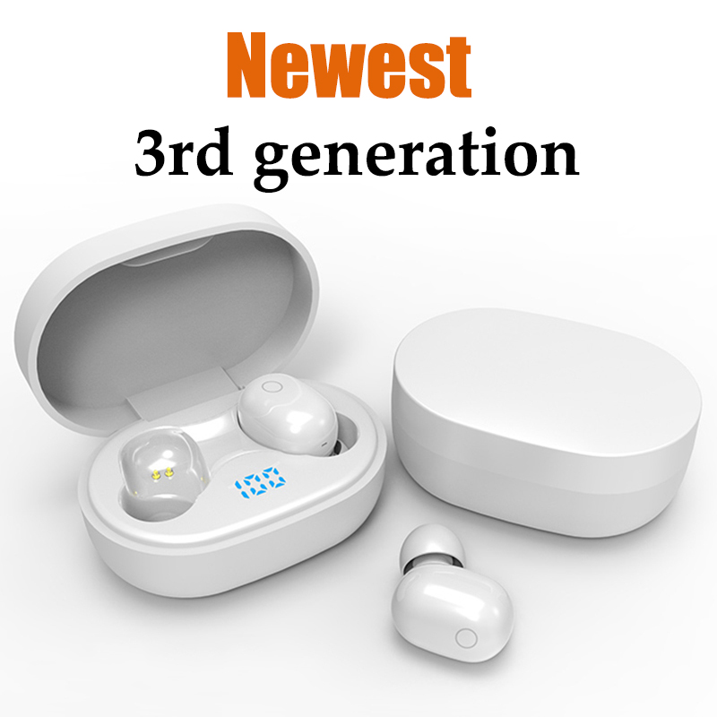 

Newest 3rd generation Wireless Phone Earphones Earbuds Bluetooth Headphone In-Ear Earphone, White