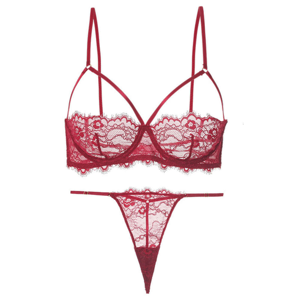 

Casual Dresses bra set sexy perspective alluring lingerie, Red