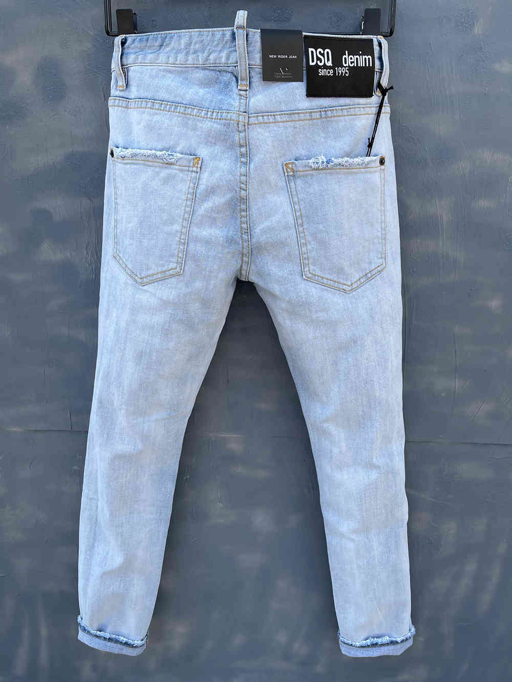 

Men's Jeans PHANTOM TURTLE Classic Fashion Man Hip Hop Rock Moto Mens Casual Design Ripped Distressed ny Denim Biker 1049, As picture