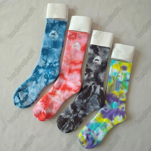 

Japanese Tide Brand Wholesale socks Ape-man Tie-dye tube stockings men and women Couple high tubes cotton towel bottom sports skateboard soc, Black