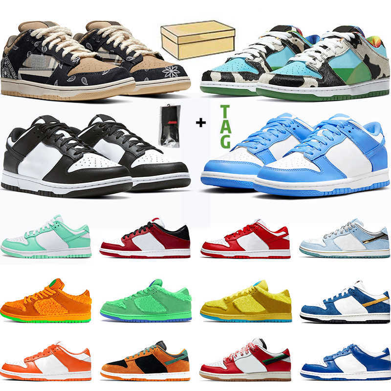 

With Box Dunk Kentucky Syracuse Running Shoes Low Men Women University Blue Chunky Dunky Bear Orange Chicago Womens Trainers Sports Sneakers, #15 bears green 36-45
