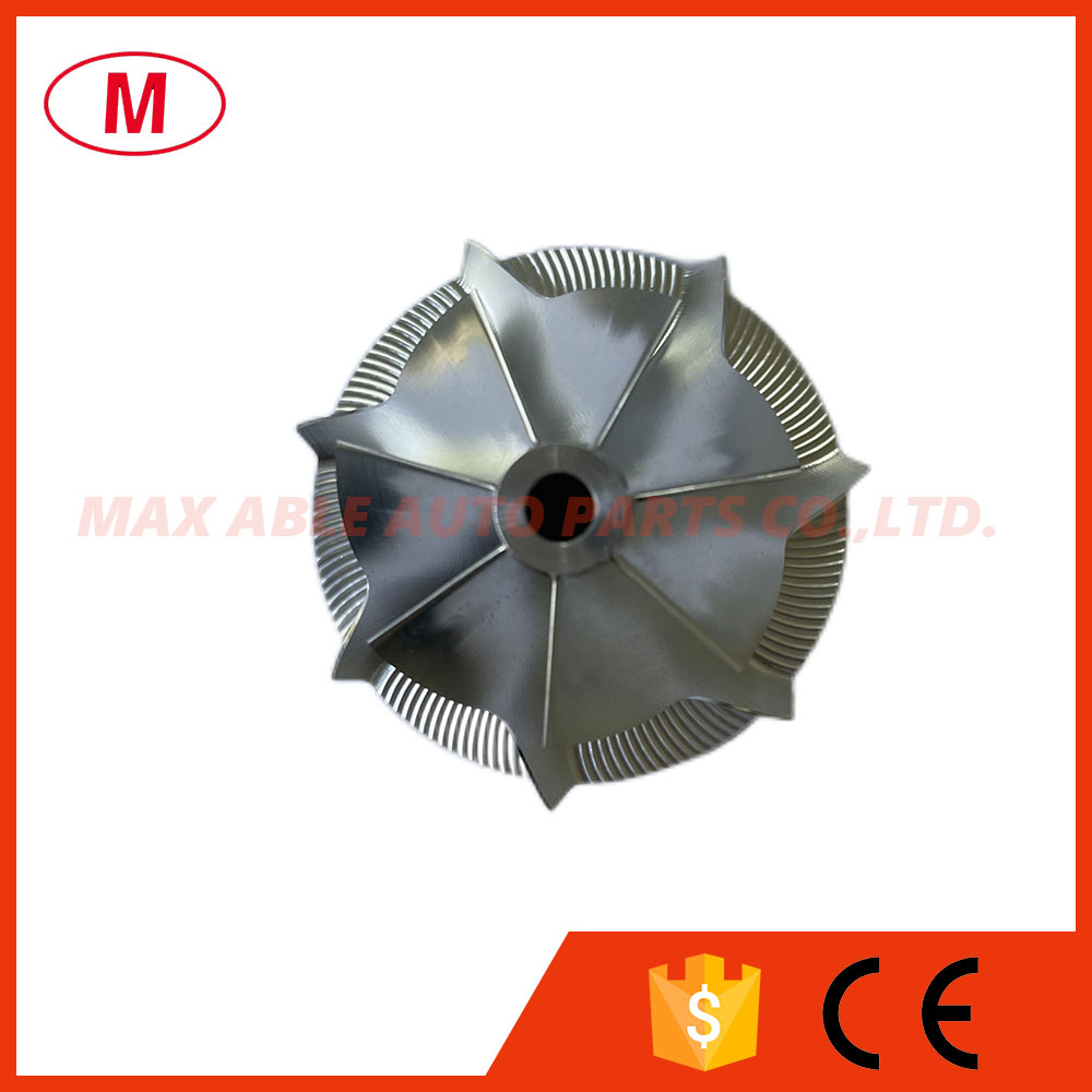 KP35 1541/2004 29.50/41.00mm 7+7 blades High Performance Turbocharger Turbo Billet compressor wheel/Aluminum 2618/Milling wheel for Cartridge/CHR-image-748098645