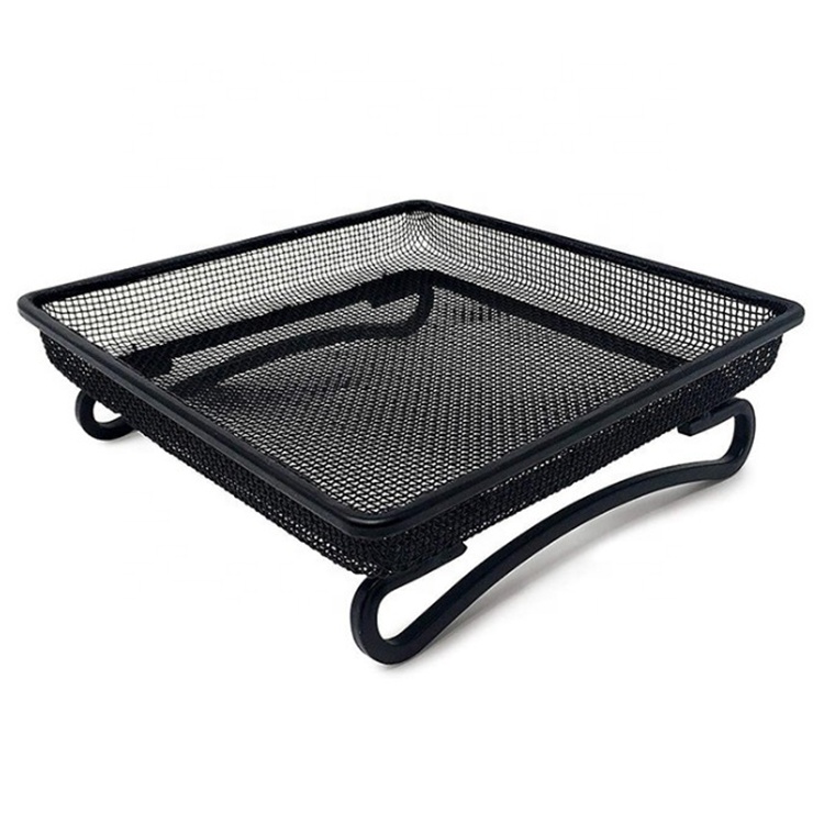 

Compact Ground Bird Feeder Metal Wire Bird Feeders Tray Suitable for use with most wild birds seed and mixture pet supplies