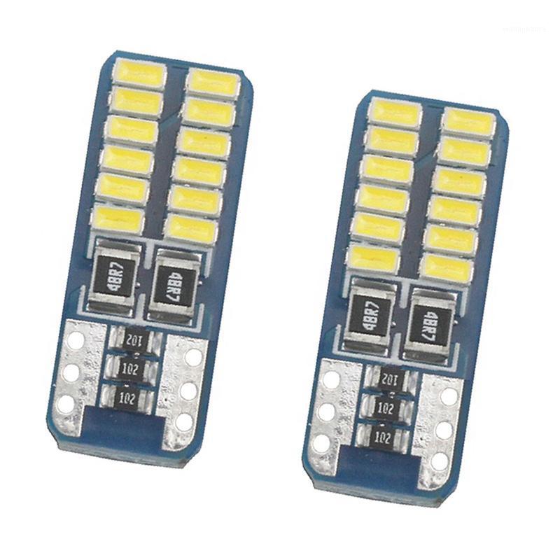 

Emergency Lights 2 Pcs T10 Led Light Bulbs On Cars Reverse Backup W5W Canbus 194 12V 4014 24SMD Auto Parking Lamp