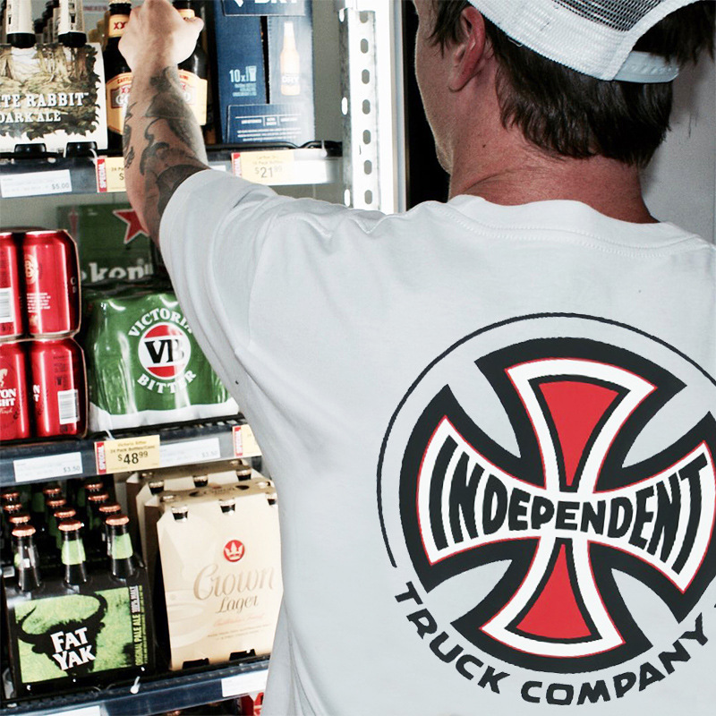 

T blood Men skateboard street Skater Hip hop Street dance student personality fashion All-match Short sleeve new style factory wholesale, Black