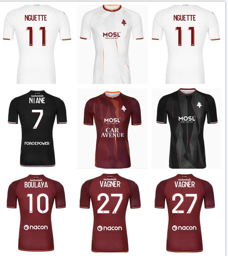 

maillot de foot 21 22 FC METZ SOCCER JERSEYS 2021 2022 BOULAYA DIALLO CENTONZE BRONN VAGNER NIANE FOFANA HOME FOOTBALL SHIRT thailand