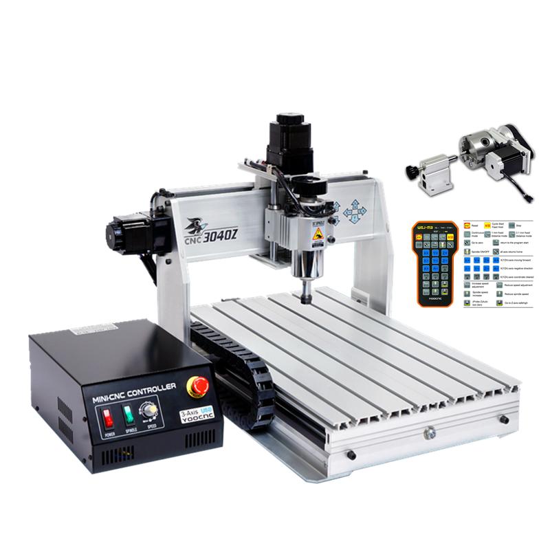

Machining DIY Cnc 3060 3040 3020 4020 6020 5axis 4axis 3axis Wood Engraving Machine 400w Usb Milling Lathe Metal Router Aluminum Frame