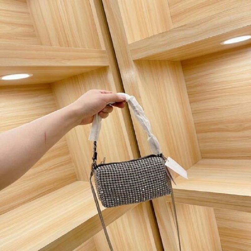 

2021 Designers Handbag Luxurys handbags Bag High Quality Ladies Chain Shoulder Patent Leather Diamond Evening Bags Cross body