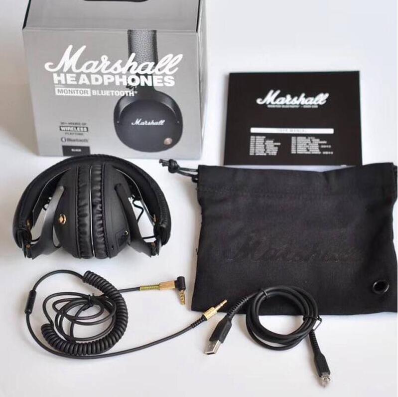 

Marshall MONITOR BLUETOOTH Headphone Over-Ear Headphones Headset with Microphone HIFI Headsets