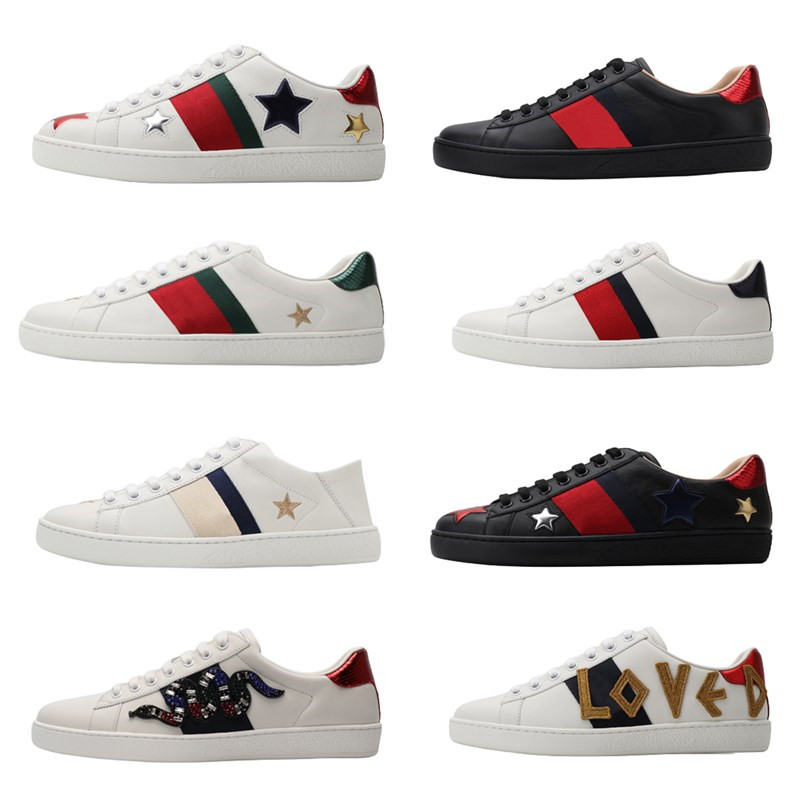 

2022 Luxury Designer Casual Shoes Men Women Lace Up Classic White Leather Pattern Bottom Cat Tiger Print Sports Lover Trainers Sneakers With Box, No shoes