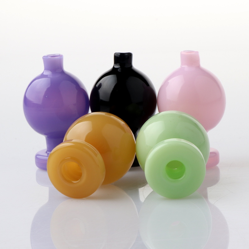

2021 Smoking Accessories Color Glass Bubble Carb Cap With 25mm OD Suit For Beveled Edge Flat Top Quartz Banger Nails