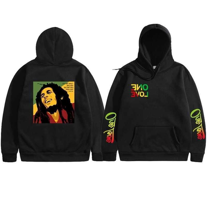 

Marley, Bob Marley printed sweater, Fleece Hoodie, hooded sportswear, plush, Black