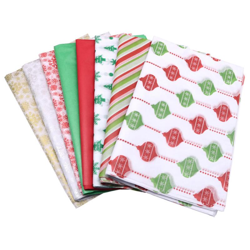 

Gift Wrap 50Pcs Christmas Series Tissue Paper DIY Wrapping (Random Type) #h10