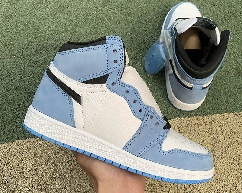 

2021 High Quality Jumpman 1 Women's Basketball Shoes Men's White-blue Outdoor Sports Sneaker With Box