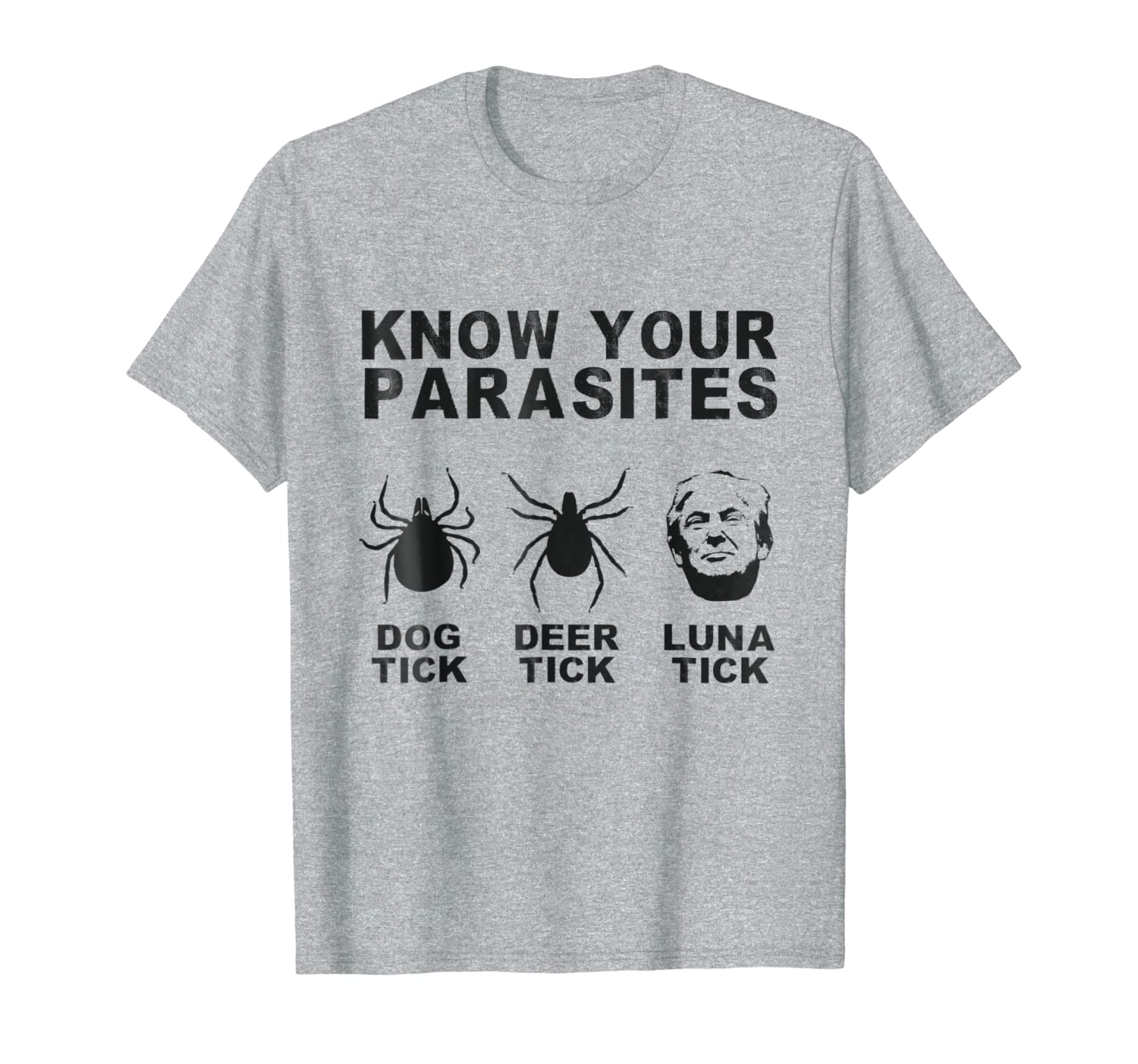 Deer Dog Luna Tick Know your Parasites Gift T-Shirt-image-702198174