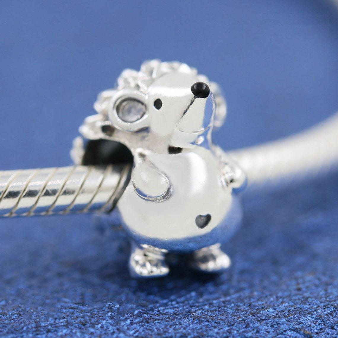 

925 Sterling Silver Nino the Hedgehog Charm Bead For European Jewelry Charm Bracelets