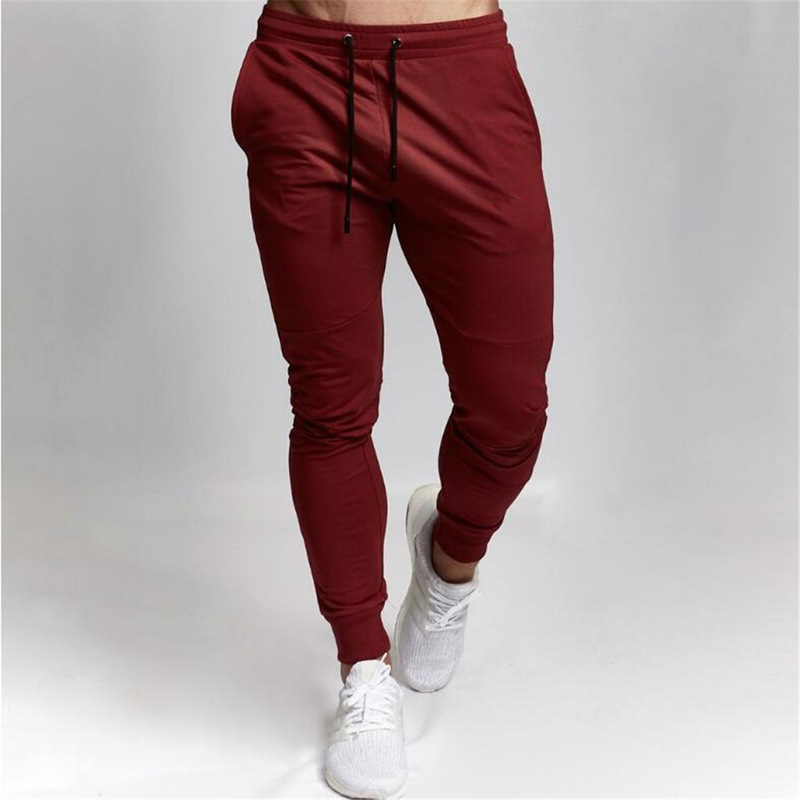 

Autumn Winter Joggers Gyms Sweatpants Men Joggers Trousers Sporting Clothing, Black