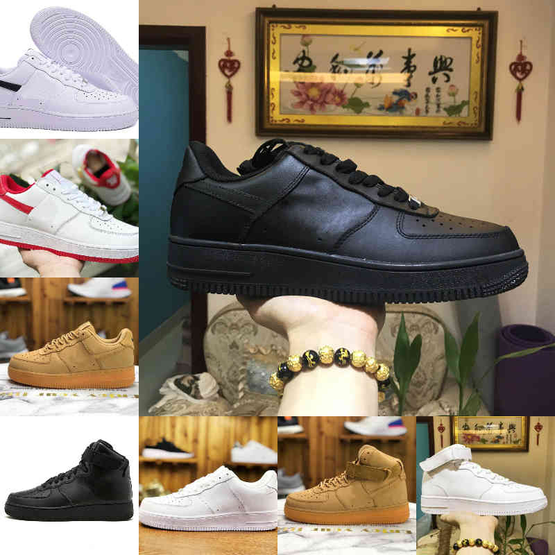 

Wholesale 2021 New Designers Outdoor Men Low Skateboard Shoes Cheap One Unisex 1 Knit Euro Airs High Women All White Black Sports Shoes V54s, F501