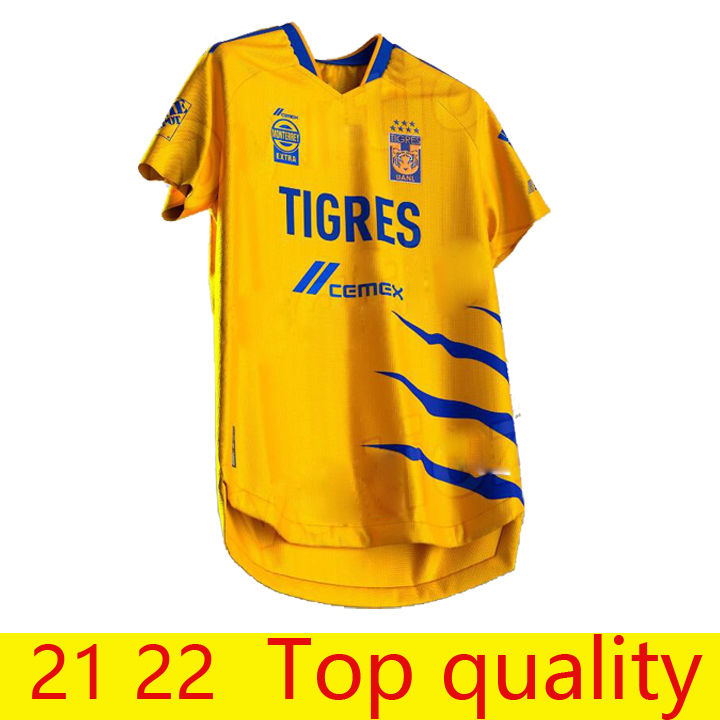 

TOP quality XXXL S-3XL 21/22 7 Star NAUL Tigres Home Soccer Jerseys 2021 Away GIGNAC Camiseta de Foot Maillot Shirt Third Football Uniform
