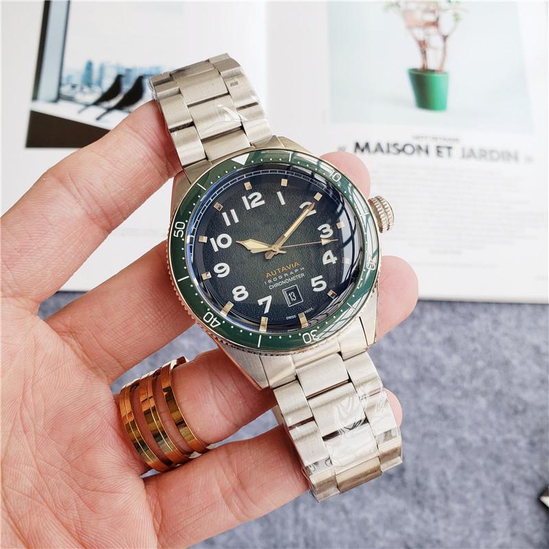 

2021 High-end men's mechanical watch sales style high quality AAA sapphire surface boutique steel watchband, Box