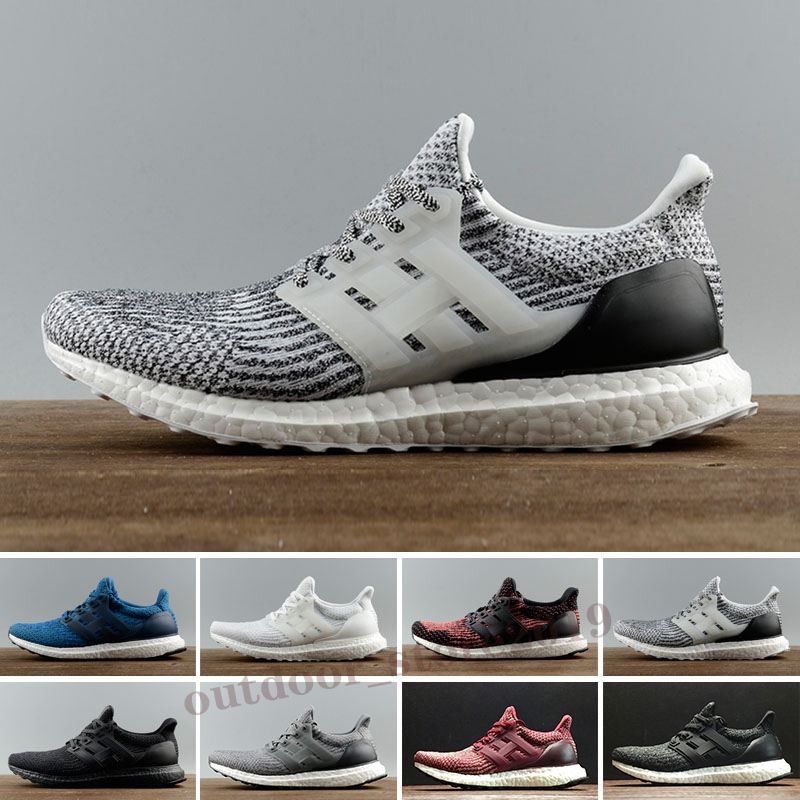 

High Quality Ultraboost 3.0 4.0 Shoes Men Women Ultra Boosts Primeknit Runs White Black Sports Sneaker 36-45 #Z11, Color 1