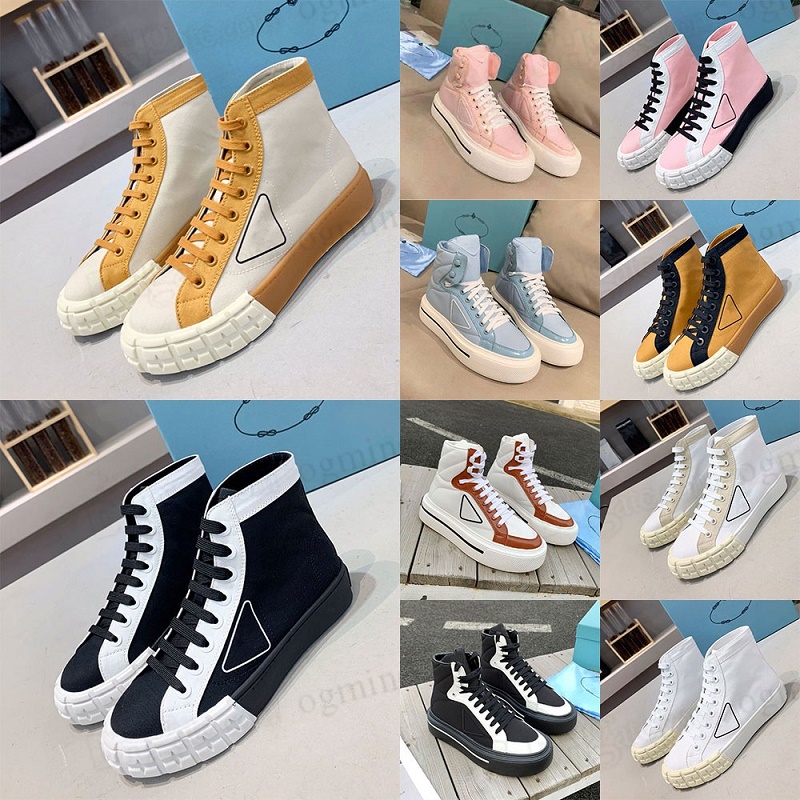 

2021 Autum Lastest Casual Shoes Designer High Top With Small Bag Women Platform Sneakers Luxury nylon Outdoor Walking Comfortable Fashion Ladies Sports Trainers, Hello