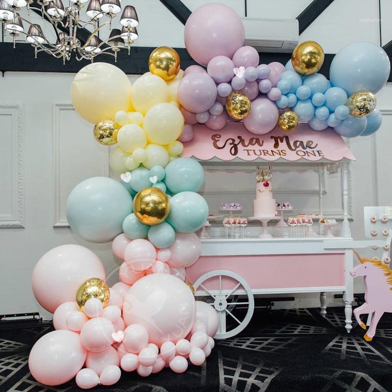 

Party Decoration 169pcs Big Balloons Garland Kit Pastel Macaron Arch Set Kid Toy Rainbow Birthday Boy Girl Baby Shower Wedding Decor
