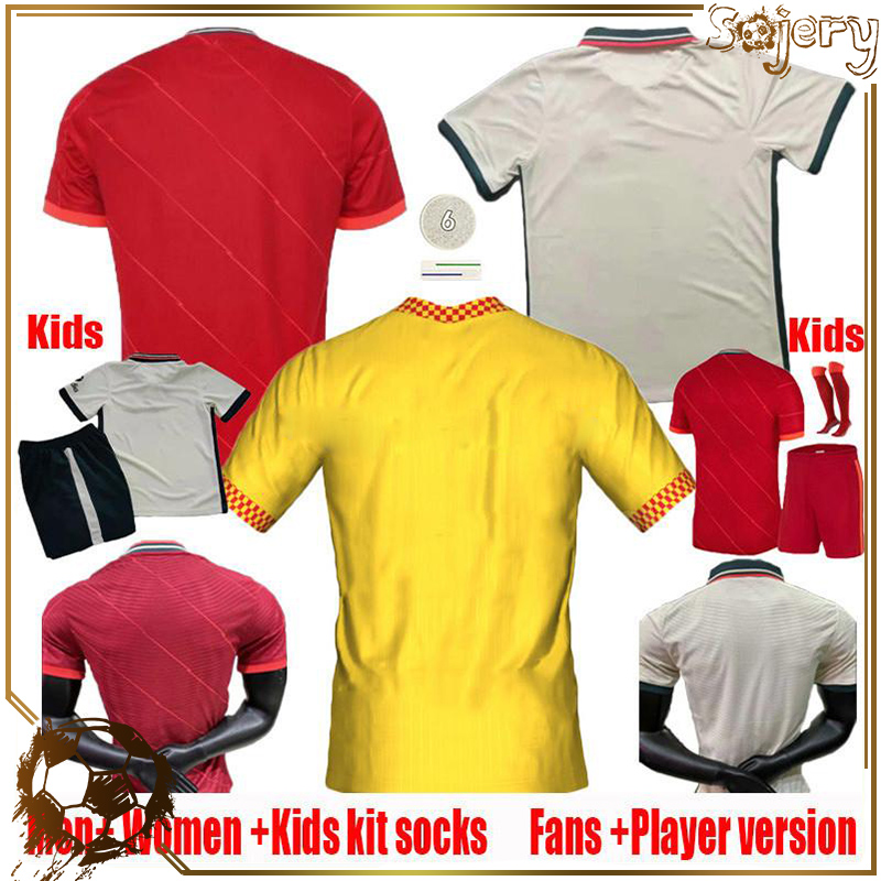 

20 21 Soccer Jersey Top Thai Fans Football Shirts Thailand Club Team 2021 Training uniforms Home Red Away yellow Shirt Player version