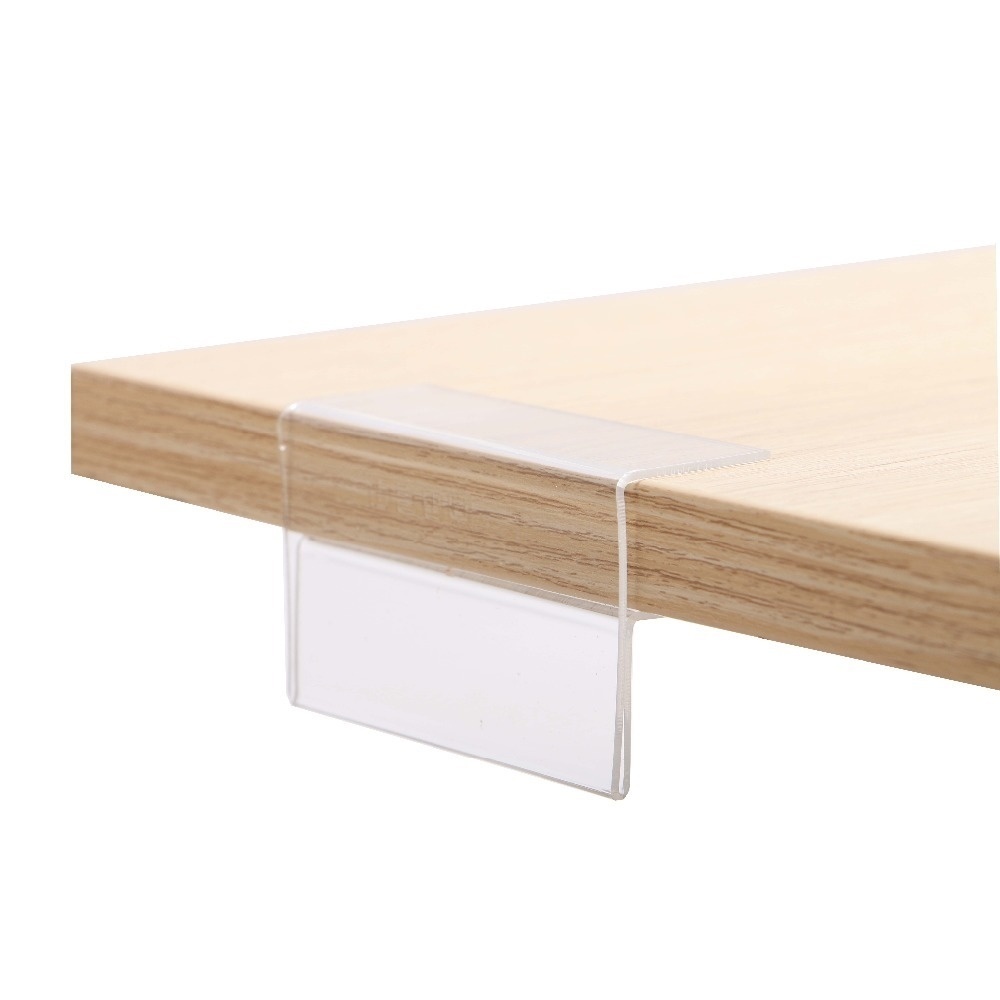Acrylic Sign Clips Tag Display Pop Label Holder Clamp Price Card Frame Data Strip Shelf Talker-image-755165112