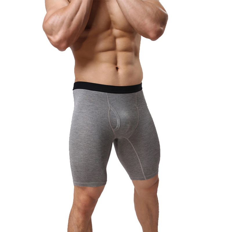 

Sexy Men U Convex Pouch Underwear Boxers Brand Boxers Mens Underwear Boxers Shorts Lengthened Gay Wear FX13, Black;white