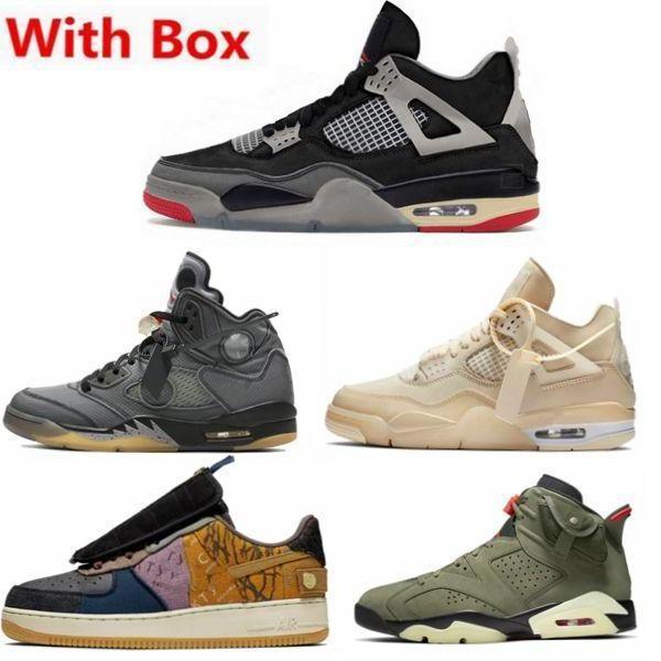 

Off Authentic 4 Bred Retro WMNS SP Muslin Basketball Shoes Black Red 4S Man women Sports Sneakers Original CV9388-001 size, 01