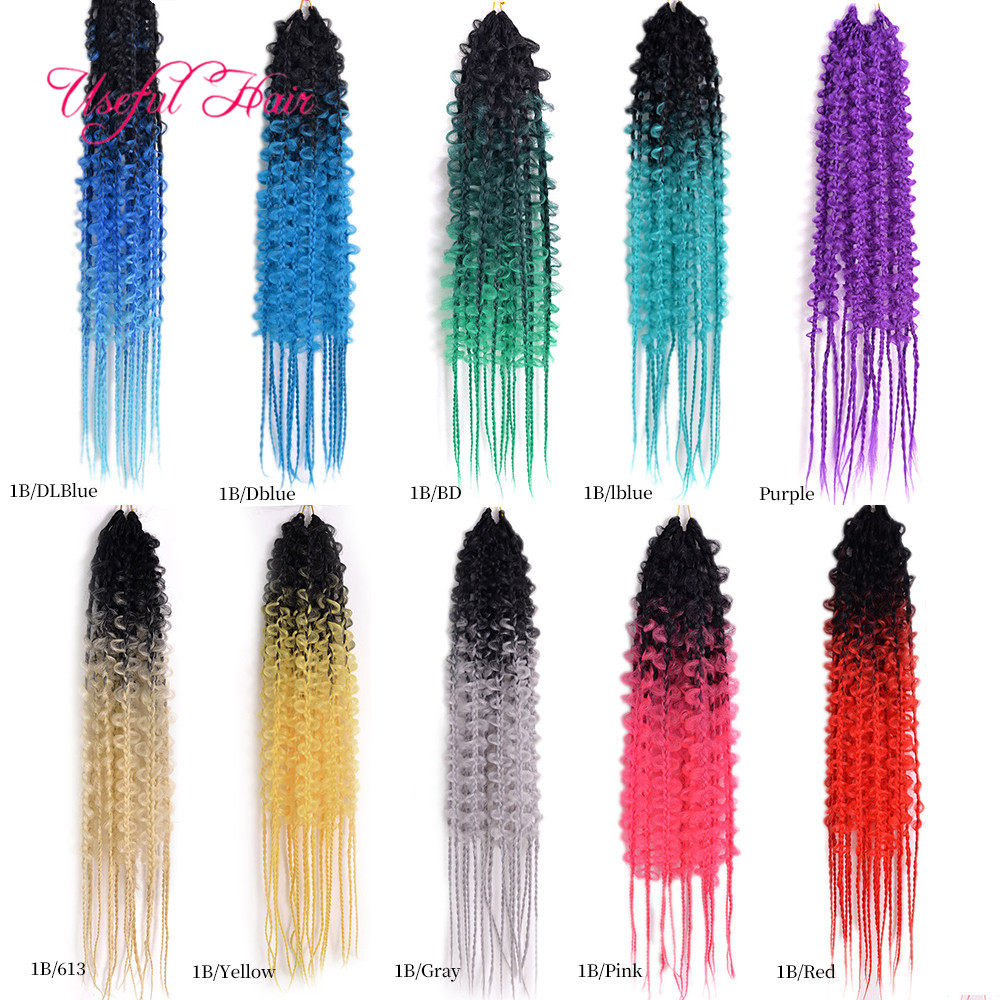fashion Pre Stretched Butterfly Box Braiding Hair 24Inch 16Roots The New Synthetic Butterfly Box Crochet Braids Hair Extensions colorful-image-736891507