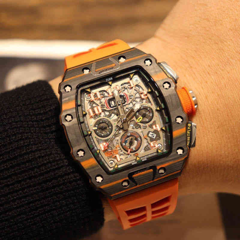 

Watches Richa Skull 035 Mill Men's Ceramic Rm011 Fully Automatic Mechanical Wo Watch Luxury fashion classic designer Wristwatches, Black