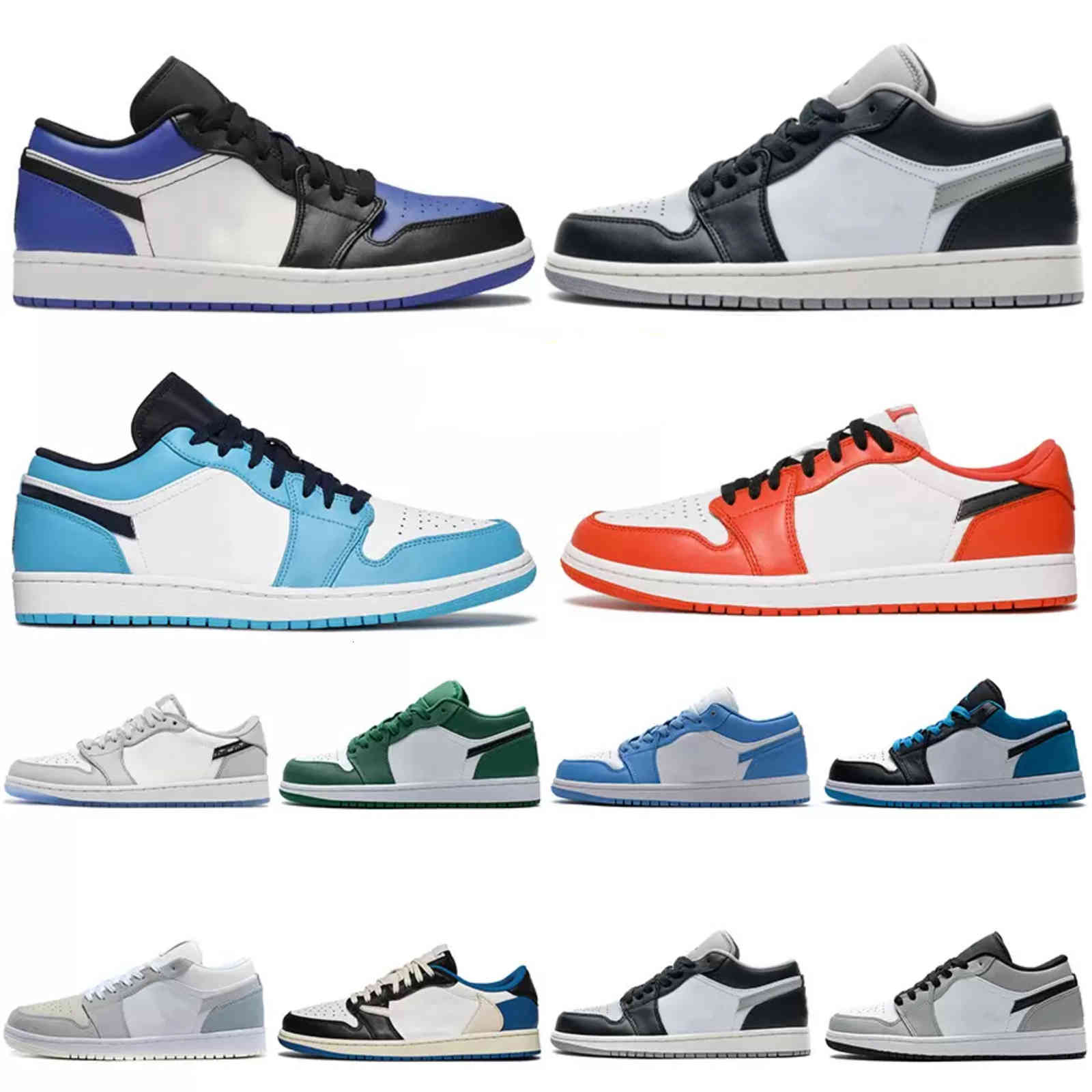 

Mens 1s Low 1 UNC Basketball Shoes Pine Green Pairs University Blue Smoke Grey Starfish Red Obsidian Women Yellow Banned Bred Chicago Black New, 46