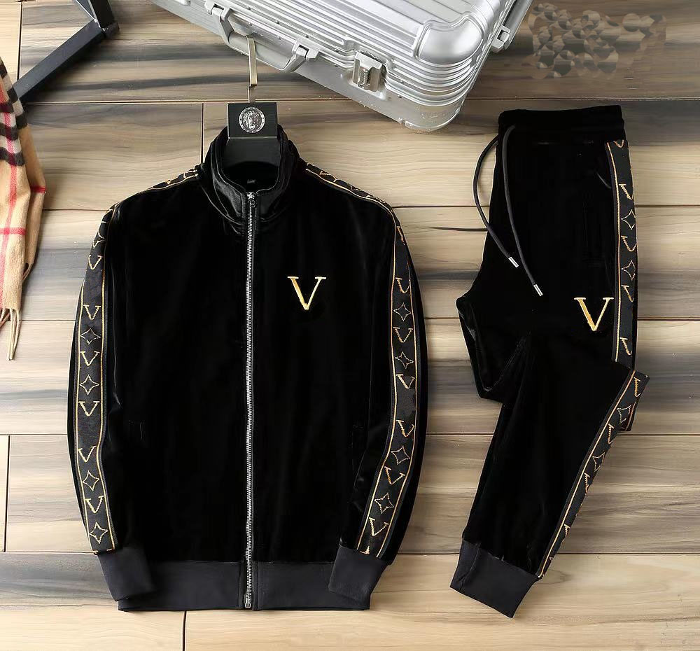 

21ss new mens womens tracksuits sweatshirts suits men track sweat suit coats man designers jackets pants sportswear classic senior top1, Black