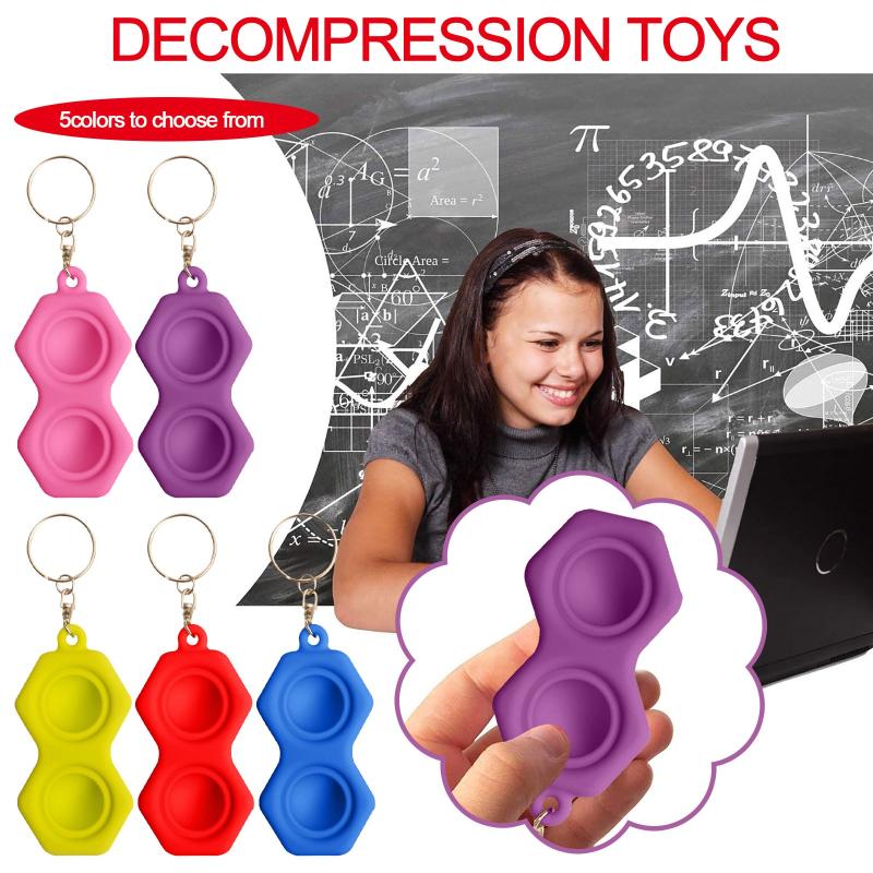 

Figet Toys Five-color Children's Adult Dimple Toy Pressure Plate Controller Educational Squishy Squeeze Anti-stress Party Favor