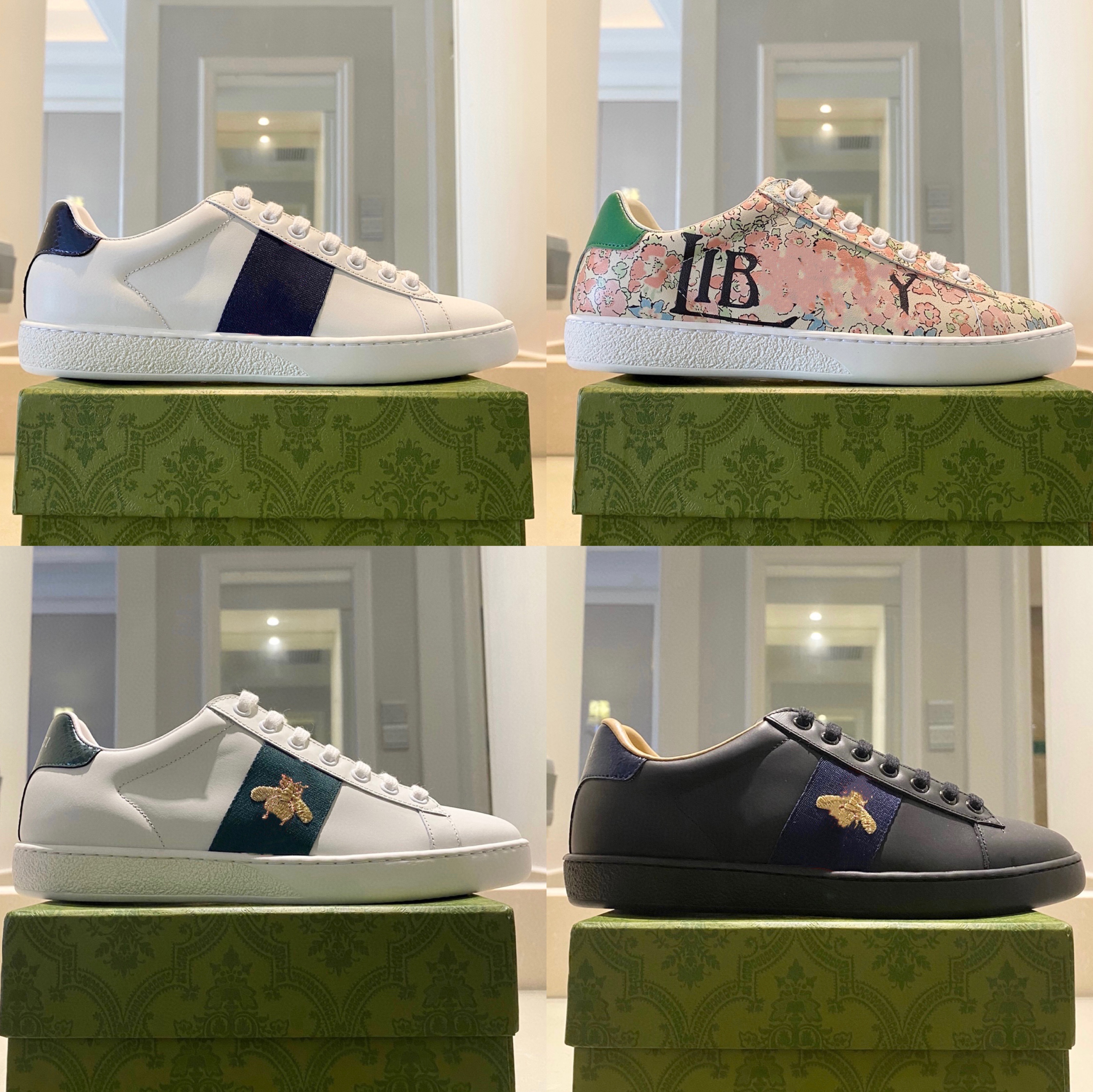 

Small white for men and women lovers leather spring casual shoes Korean version versatile trend 2021, Black