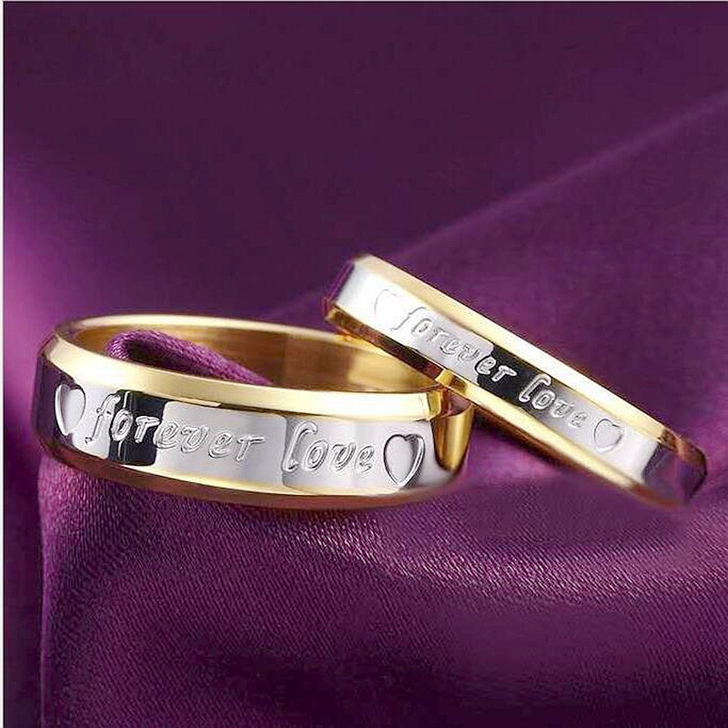 

Love Ring titanium couple Accessories steel forever love Ring 18K gold, Silver