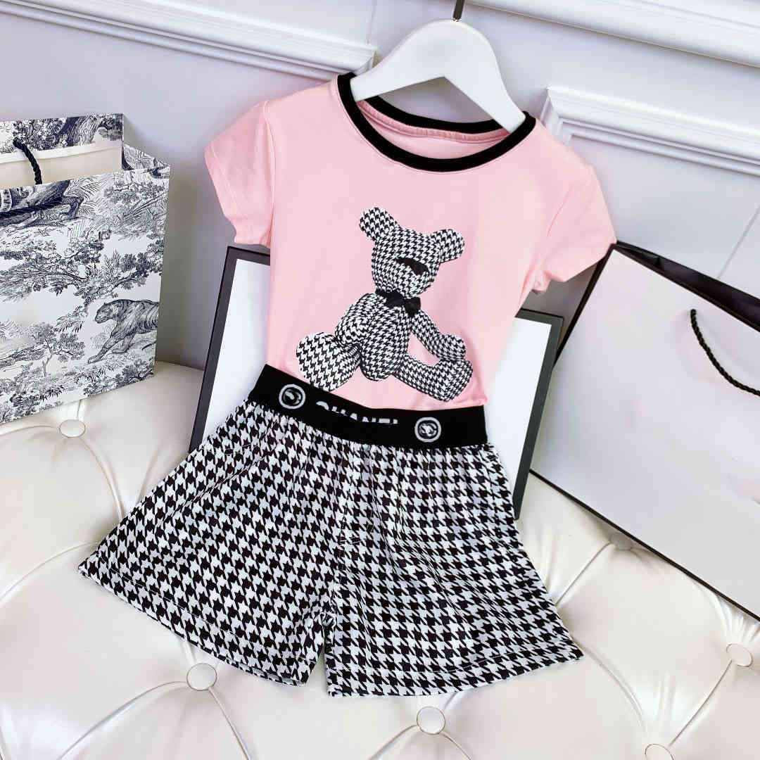 

Casual Designers Clothes Kids sets cc summer grils dresses fashion baby Clothes print gril polo shirts great quality chen child short set retro children suit sport, Make-up bid